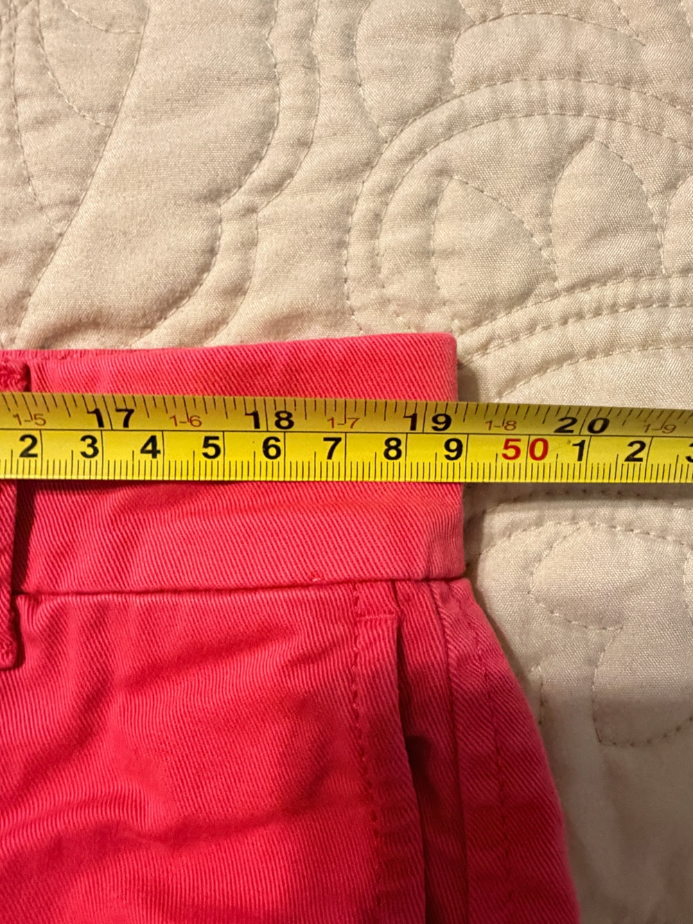 J.Crew Chino Shorts Bright Pink Size 16 Mid Rise Cotton Summer - Picture 6 of 7